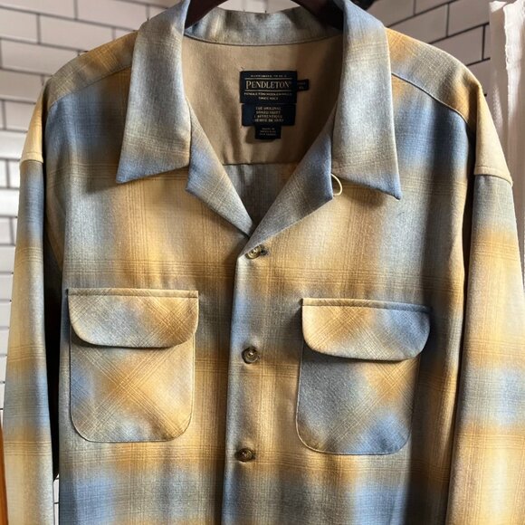Pendelton Board Shirt, Tall Xl, Yellow Plaid - Picture 1 of 3